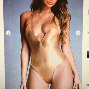Metallic bodysuit